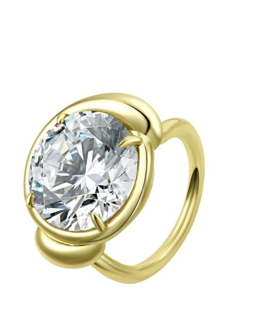 Onewildone Metallic Don'T Wait For Permission Statement Cocktail Ring
