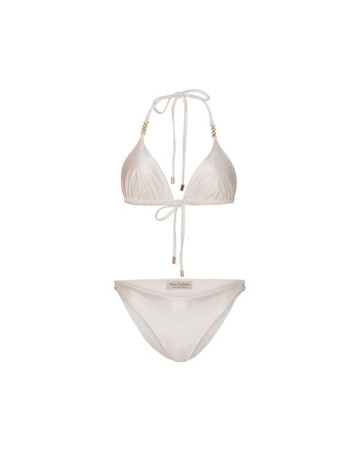 Anse Victorin White Sophia Bikini Bottom