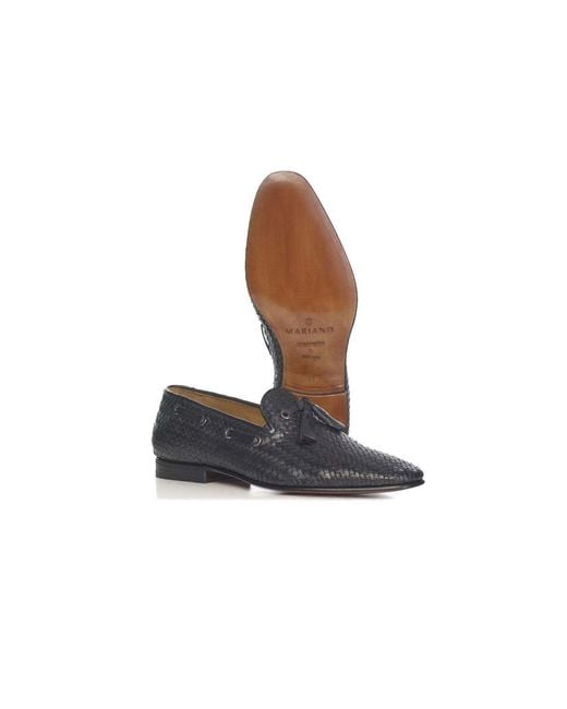Mariano Shoes Blue Galé Loafers for men
