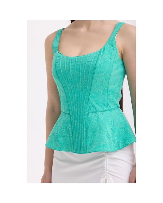 Georgette Green Emerald Corset Top