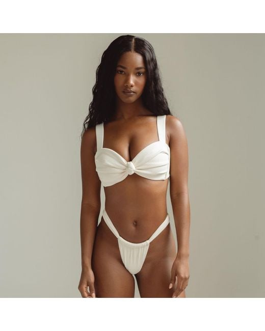 Montce Natural Cream Rib Hayden Bikini Top