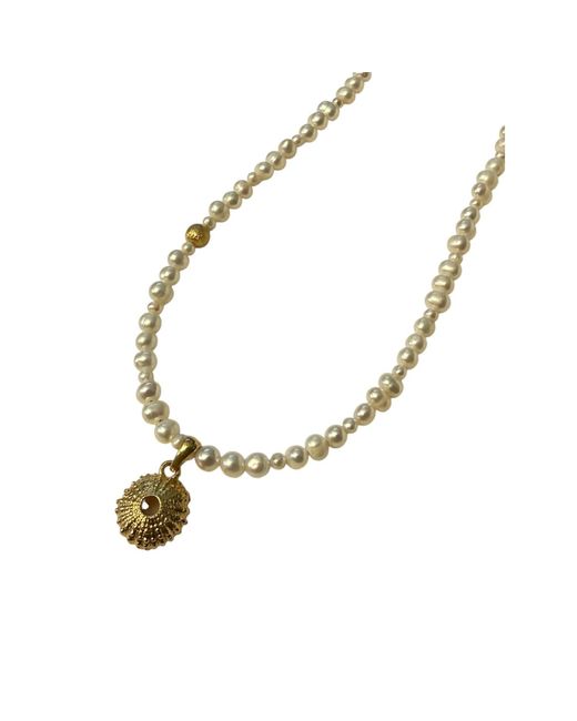 Larsuu Metallic Sea Halo Necklace