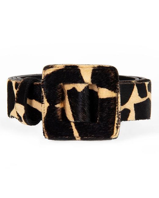 BeltBe Black Neutrals Mini Square Buckle Belt