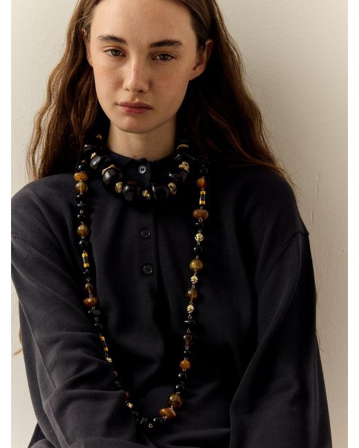 Sita Nevado Black Al Vespre Necklace
