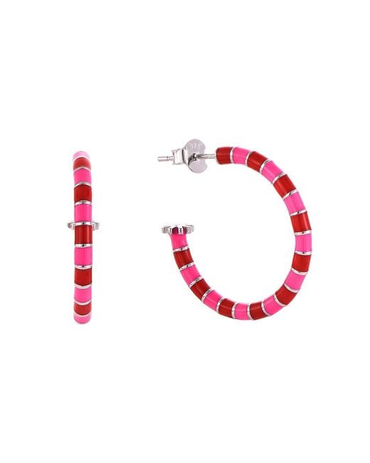 Pinnole Red Earrings