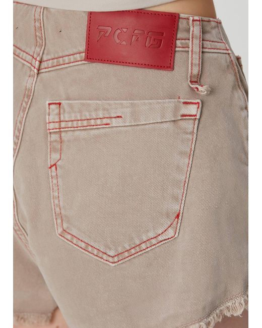 Pcfg Brown Neutrals Pure Cotton Faded Super Mini Short