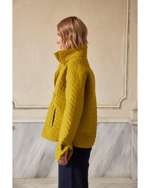 DOR Raw Luxury Yellow Future-Proof Quilted Sweatshirt