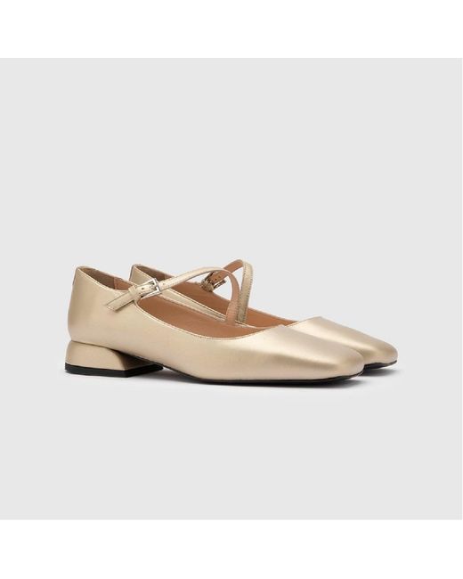 Ilvi Natural Ceiba Leather Ballerina