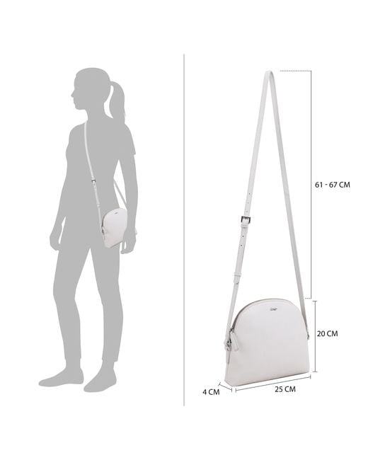 Paul Costelloe White Healy Crossbody Bag