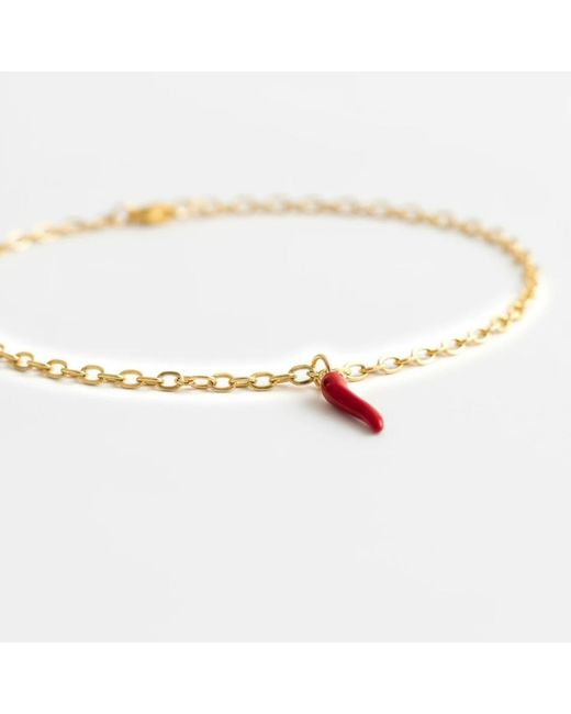 By Virgo Metallic Corno Necklace