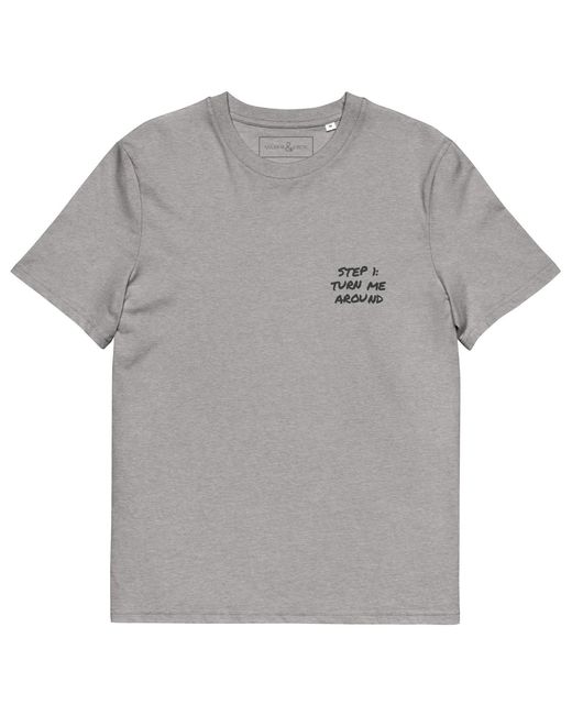 Anchor and Crew Gray Heather Actually Nevermind Annotations Organic Cotton T-Shirt