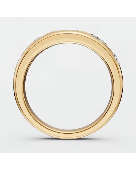 Aya Fine Jewelry Metallic Mixed Shape Lab Diamond Geometric Flush Set Ring