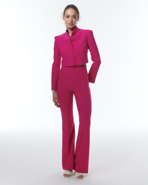 Theo the Label Pink Daphne High-waist Bootcut Pant