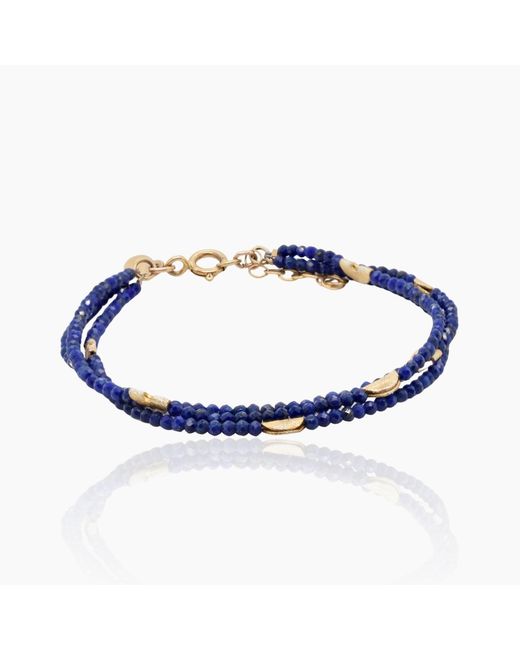 Lori Kaplan Design Blue Three Strand Lapis Bracelet