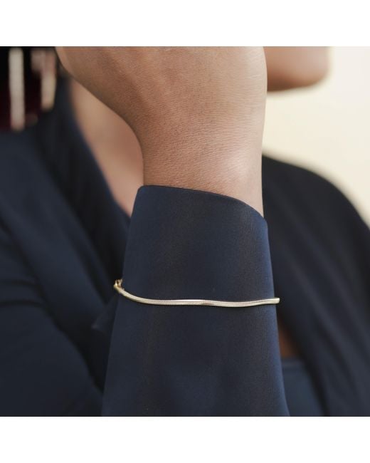 Lei & Mar Co. Metallic The Celine Snake Chain Bracelet