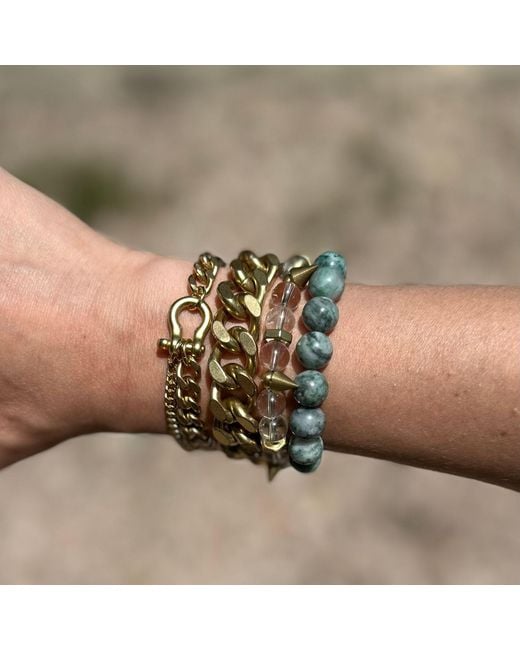 Rachel Nathan Metallic Neutrals On Point: Rock Quartz Bracelet