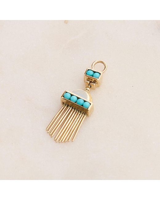 Zohreh Metallic Limited Edition Aztec Earring Charm 9K