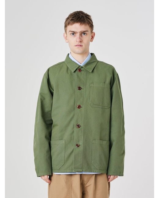 Uskees Green Overshirt for men