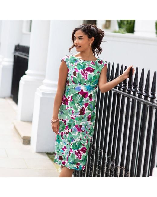 Alie Street London Green Petite Pippa Shift Dress