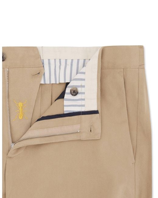 Gresham Blake Natural Neutrals Cotton Stretch Chino for men