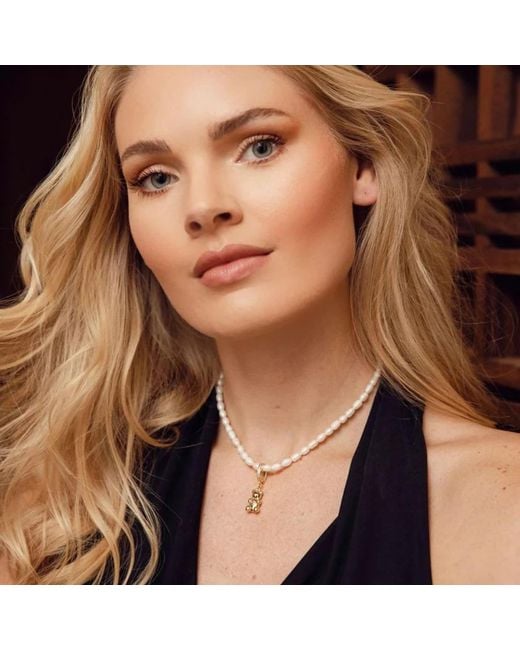 Adriana Pappas Designs Metallic Pearl & Gummy Choker