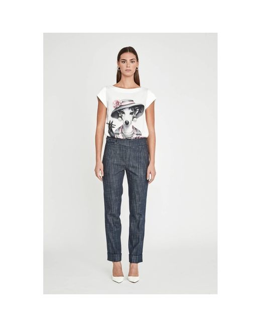 The Extreme Collection Blue Denim Trousers Atelier Milan