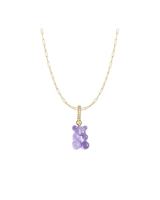 Adriana Pappas Designs White Dainty Chain Gummy Necklace