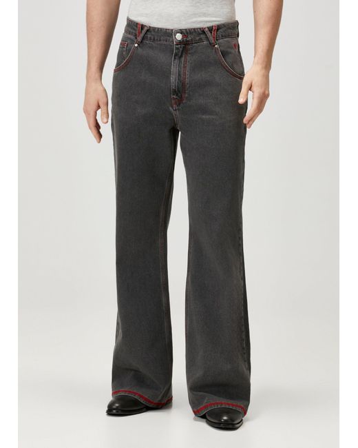 Pcfg Black Pure Cotton Regular Fit Denim Pant for men