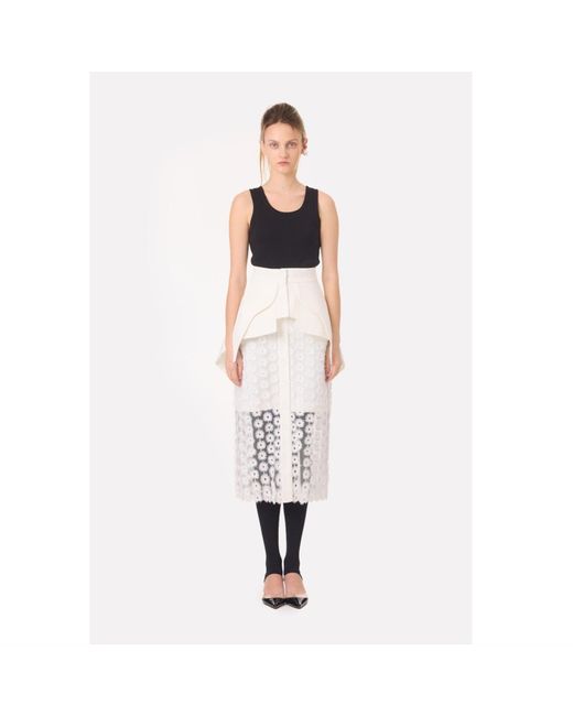 Julia Allert Sculpted Peplum Belt in White | Lyst UK display picture 1