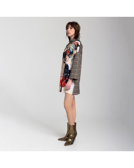 ARTISTA Black Artist Printed Short Dress