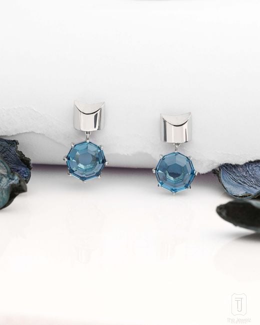 The Jewelz Blue Sky Drift Topaz Earrings