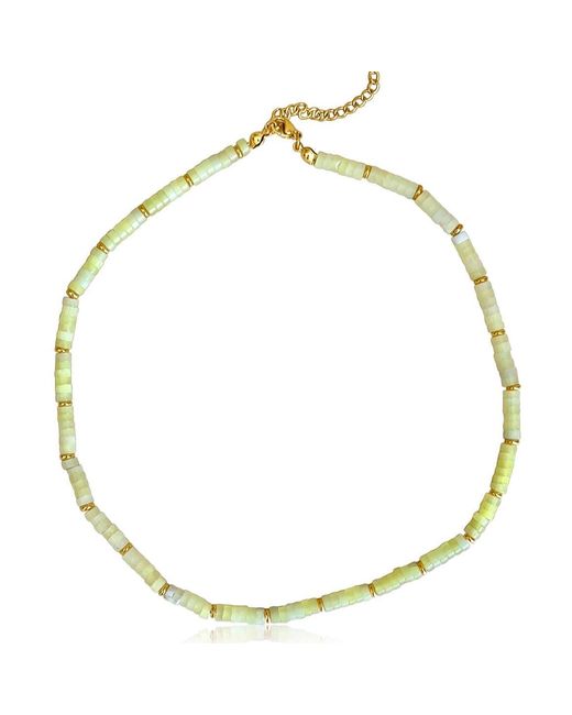 Mickey's Girl Metallic Lemon Jade Necklace