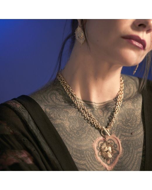 IN CAUDA VENENUM Metallic Anahita Earrings