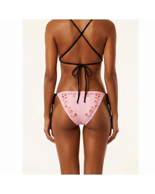 Jessie Zhao New York Pink Wild Rose Reversible Tie Side Bottom