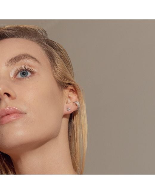 BLOOMTINE | Earth Angel HQ Blue Illuminess Premium Sterling Double Ear Cuff