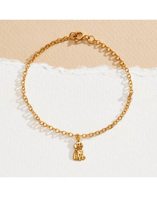 Posh Totty Designs Metallic Plated Cockapoo Dinky Charm Bracelet