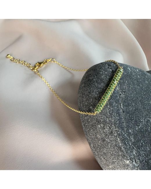 Clemence Wren Metallic Gemstone Bracelet