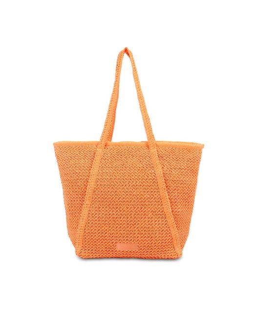 CAMPO MARZIO Roma 1933 Orange Flounder Maxi Tote Bag Mango