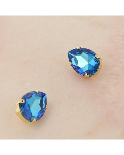 Otazu Blue La Reina Earclips Royal