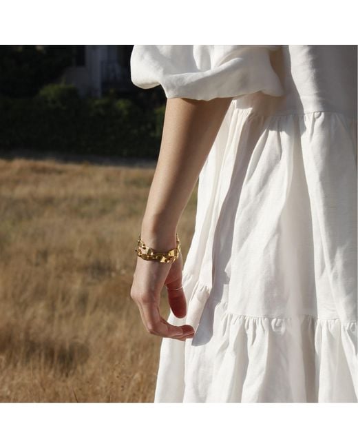 Gutta Design Metallic Bow Bracelet Plated