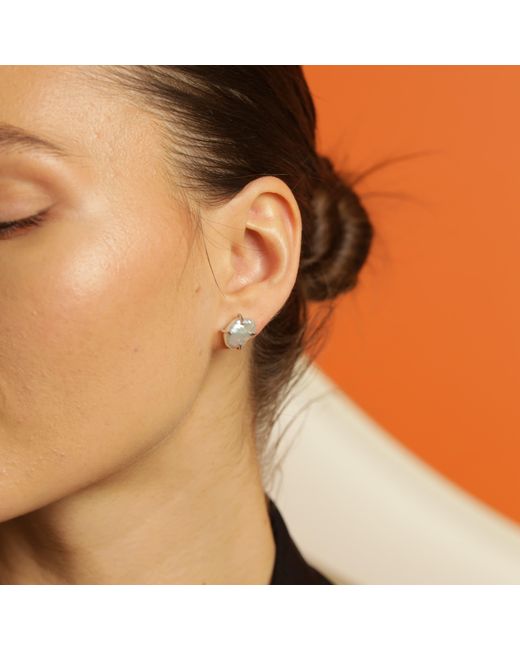 Pearl Code Metallic Rozeta Sunrise — Ancient Symbol Keshi Pearl Earrings