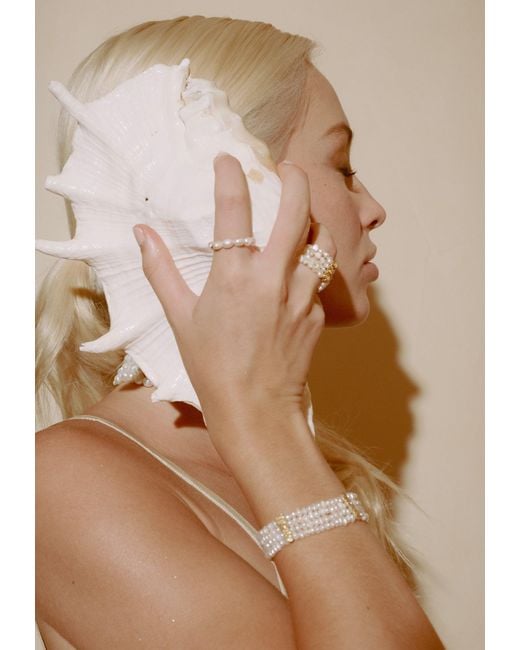 Lavani Jewels White Hana Pearl Ring