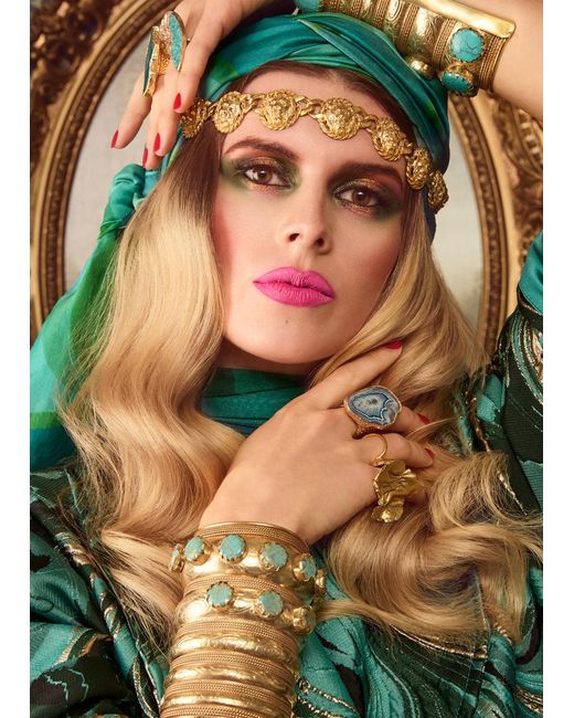 Julia Clancey Green Jcjc Silk Scarf
