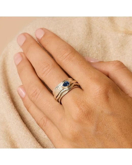 Charlotte's Web Jewellery White Nature Ocean Spinning Ring