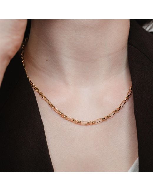 Nazzar Metallic Link Chain Necklace