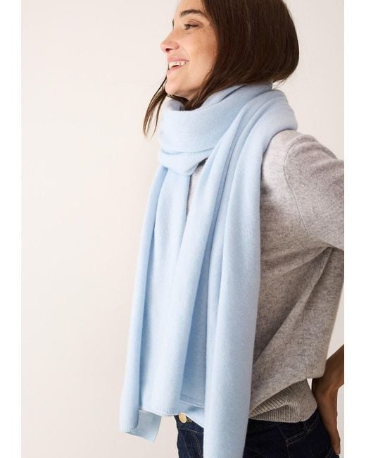 Loop Cashmere Blue Cashmere Lofty Blanket Scarf