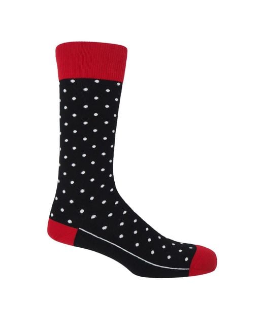 Peper Harow - Made in England Pink Pin Polka Socks Bundle for men
