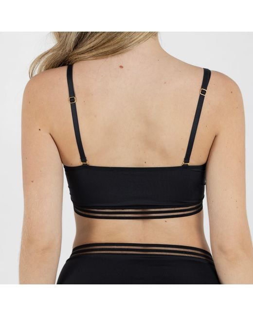 Zelf Intimates Black Aura Bralette Bra Recycled