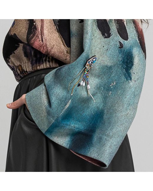 ARTISTA Blue Solara Oversized Pullover