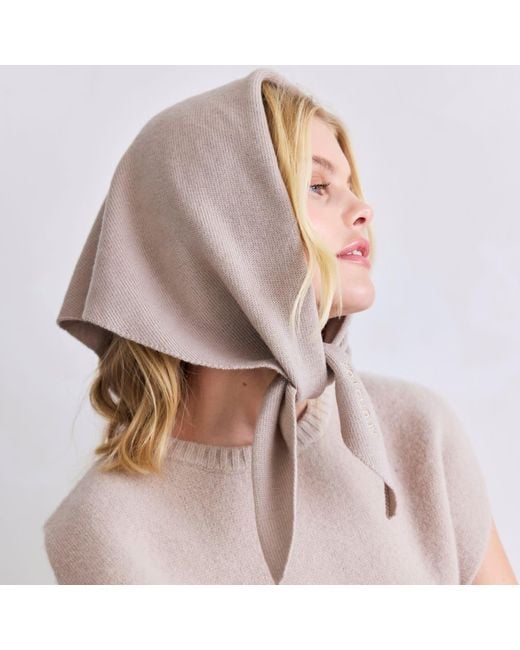 Arctic Fox & Co. Brown Neutrals Merino Wool Triangle Scarf